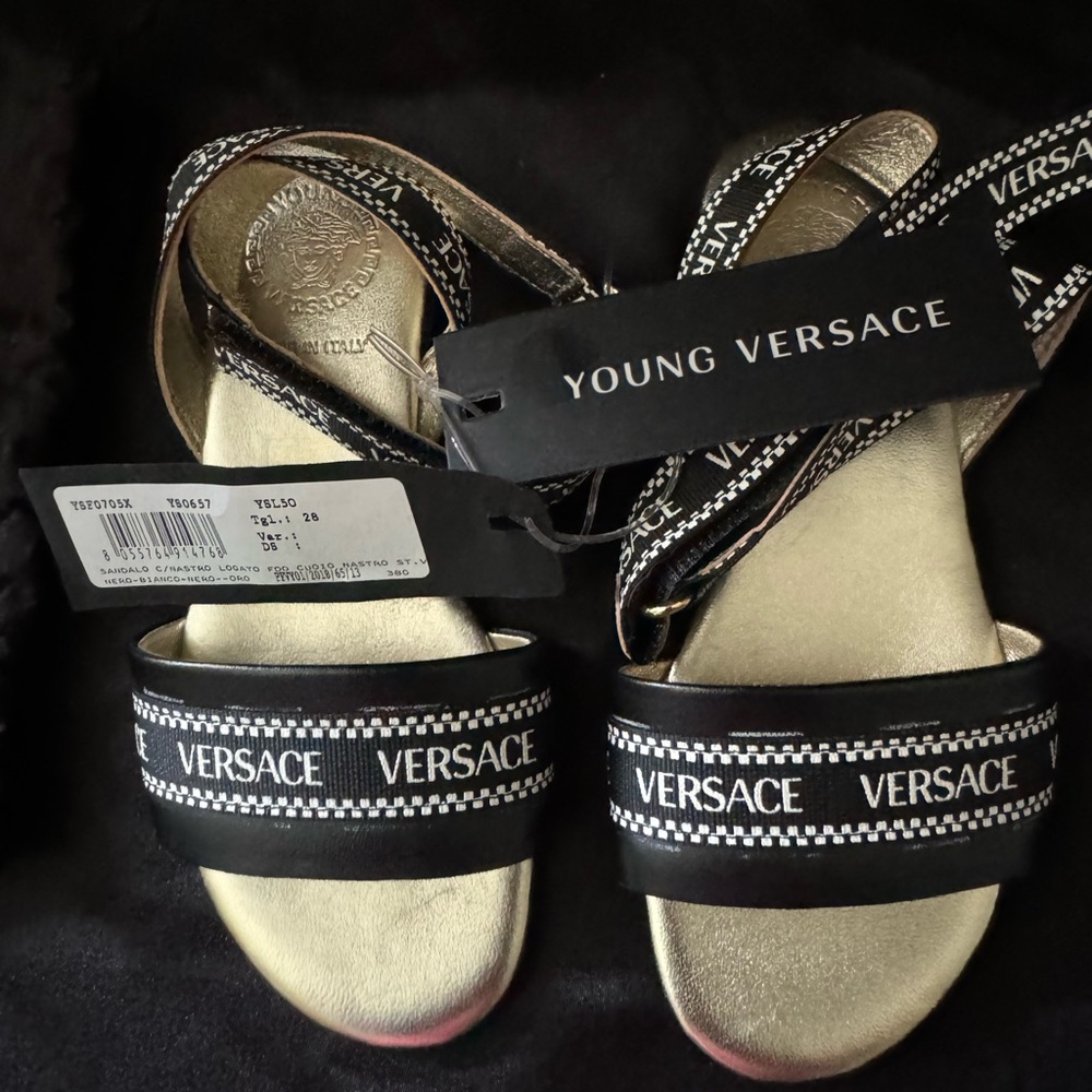 Authentic Young Versace Sandals. Size 26